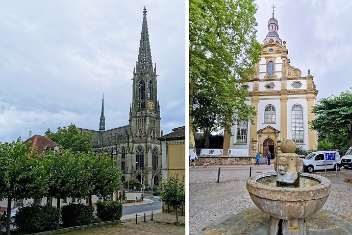Dreifaltigkeitskirche und Gedächtniskirche in Speyer